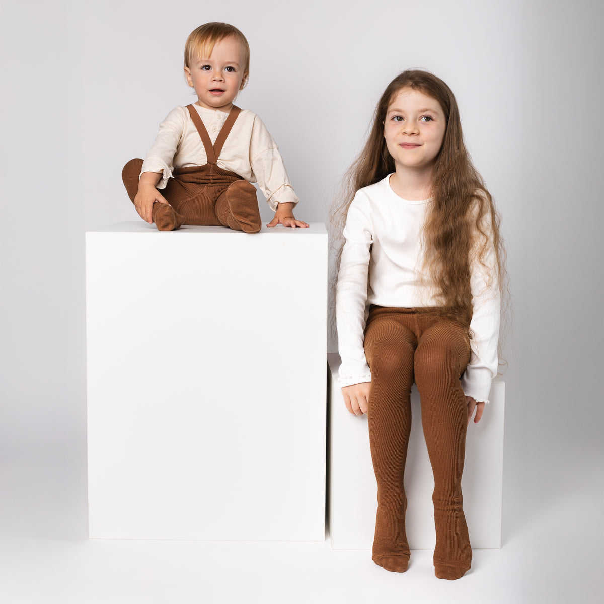 Strumpfhosen (mit Baby-Alpakawolle) - Haselnuss