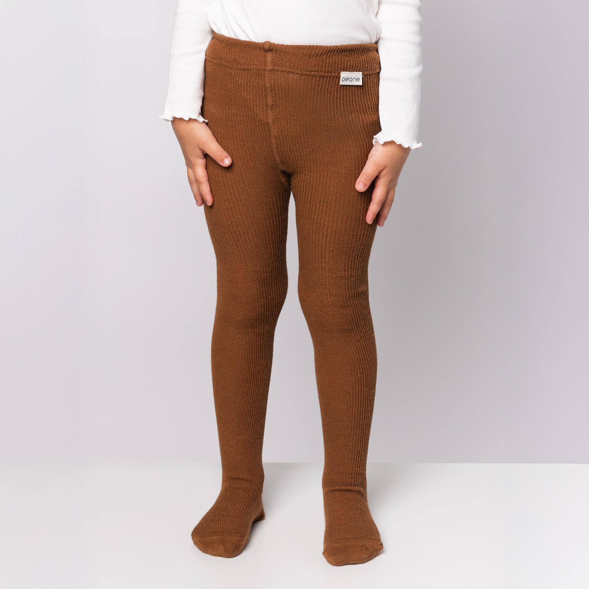 Strumpfhosen (mit Baby-Alpakawolle) - Haselnuss