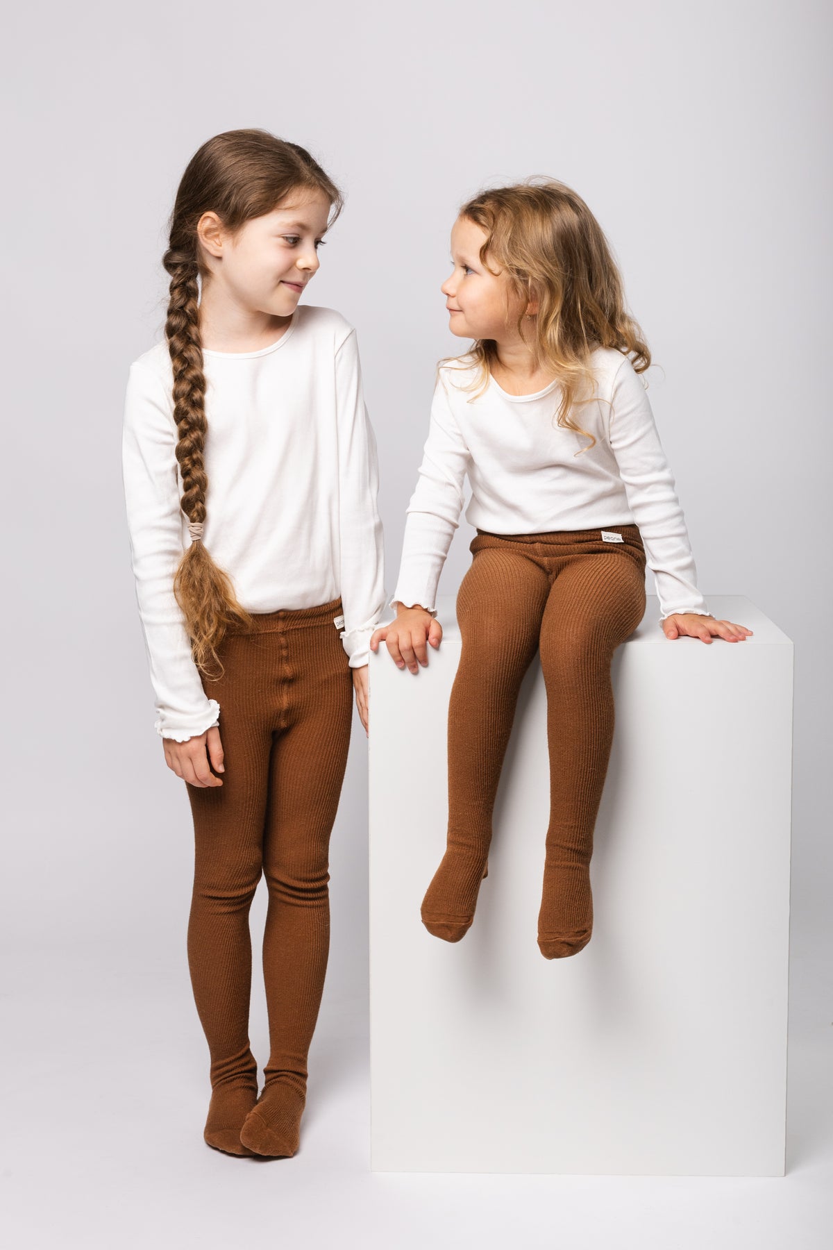 Strumpfhosen (mit Baby-Alpakawolle) - Haselnuss