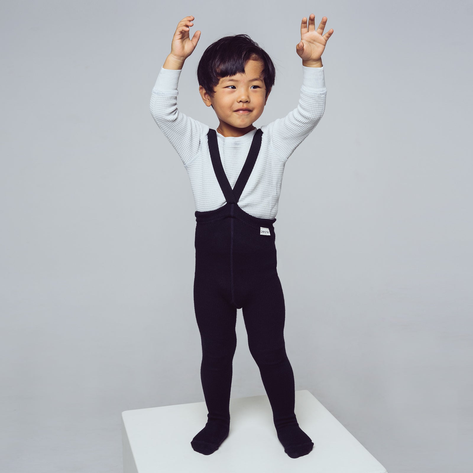 Strumpfhose mit Trägern - Schwarz